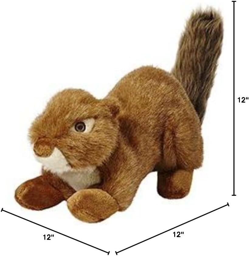 Fluff & Tuff SQUEAKERLESS Red Squirrel