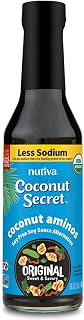 Coconut Secret Coconut Aminos 8oz - Organic Low-Sodium Soy Sauce Alternative, Keto Paleo Vegan Gluten-Free Non-GMO