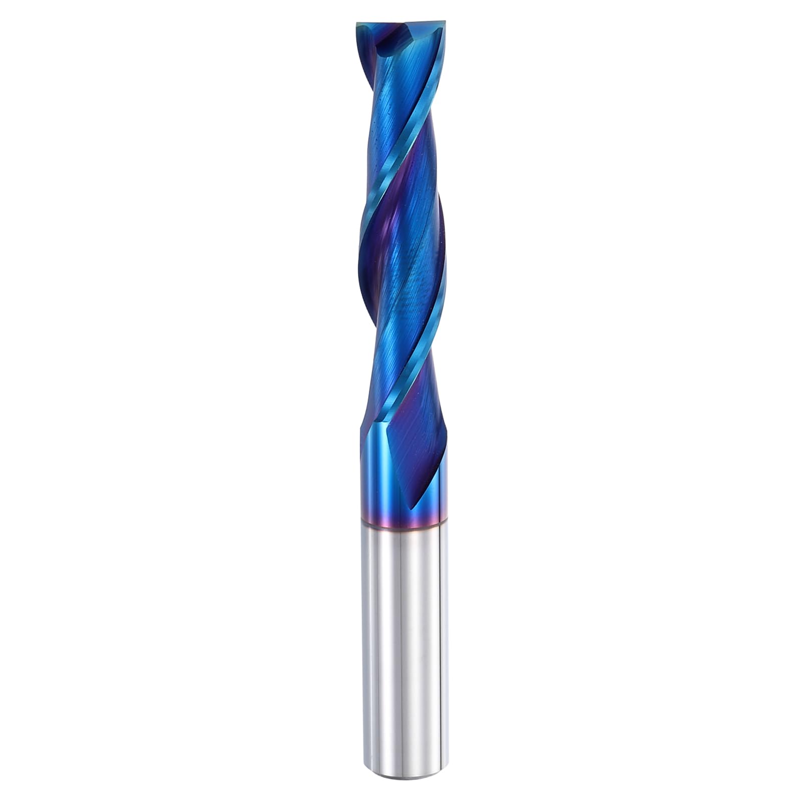 HARFINGTON Spiral Router Bit, 5/16" Cut Dia. Up Cut 2-Flute Solid Carbide End Mill with 5/16" Shank for CNC Wood Carving Engraving, 1-3/8" Cut Length,