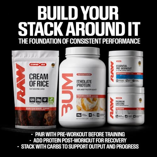 RAW Nutrition Creatine Monohydrate Powder Unflavored 100 Servings — view 3