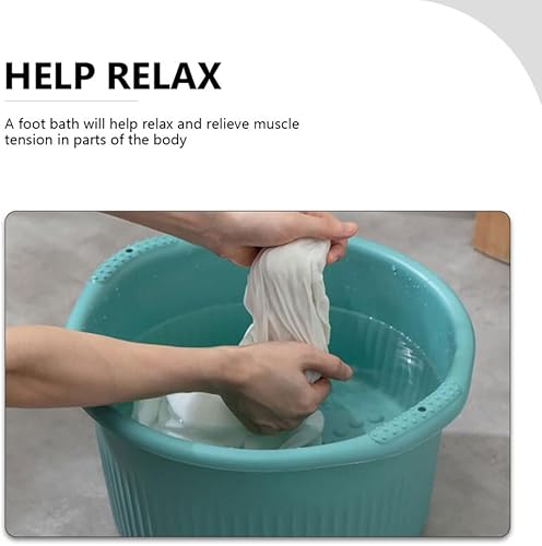 Miniatura 2 de Healifty Baño portátil Lavabo de pies para masaje de pies, balneario, cubo de masaje de pies para masaje de pies, pedicura, bañera de hidromasaje