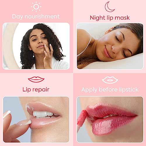 Mulpg 2Pcs Bee Balm Lip Balm Honey Pot,Propolis Moisturizing Honey Lip Mask Lip Balm,Hydrating & Prevention Dry And Cracked Lip Scrubs Exfoliator #TOP3