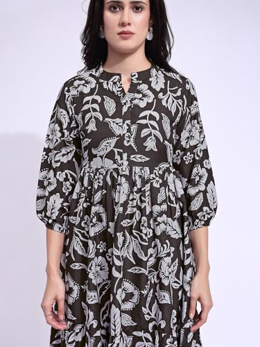 Image of PURVAJA Women's Maxi Cotton Blend Dress