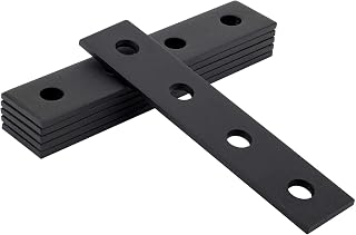 PHLKJL 4 Hole Flat Plate Connector Bracket, Length 6.97", Width 1.46", Thickness 0.2", Hole Distance 1.77", Fit for All 1-5/8" Strut Channel (6 Pcs)