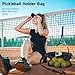 byepica Tennis Ball Holder Waist Bag – Pickleball & Sports Ball Carrier with Mesh & Zipper Pockets, Adjustable Belt for Men & Women, Holds 6–8 Balls