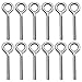 Produktbild PLCatis M6 304 Edelstahl Ringschraube Ösenschraube 12 Stücke Augenschraube Augbolzen Silber Geschlossene Augenschraube für DIY-Artikel Wohnaccessoires