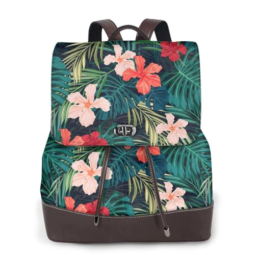 Sac à dos d'été pour femme en cuir noir parfait pour voyage et travail