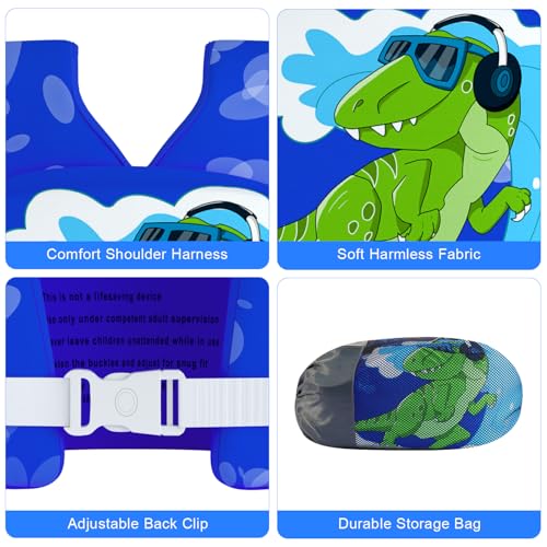 Welebar Swim Vest for Toddler, Suit for Kids 28-70 lbs, Floaties for Boys and Girls Swimming Aid, Training, Suit for Infant/Toddler/Children