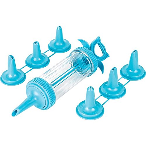 Inde - Jeringa pastelera 13x23x4,5cm con boquillas