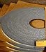 SSP Gray Door Sound Proofing Tape 1/4" to 1/2" widths (25 ft- 1/4" wide)