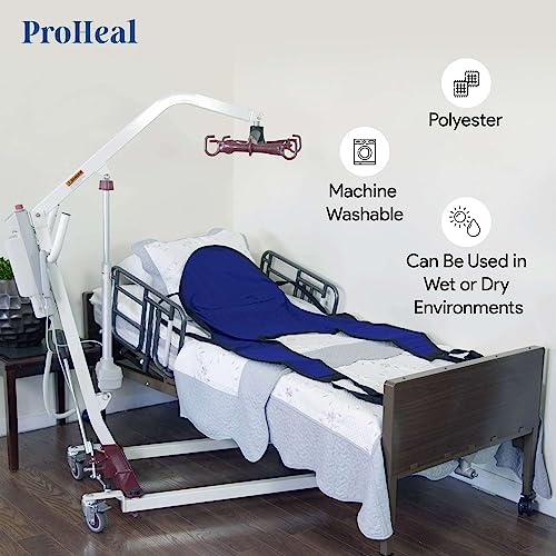 ProHeal Universal Lift U Sling, Large, 62" x 42.5" - Polyester Divided Leg Slings for Patient Lifts - Compatible with Hoyer, Invacare, McKesson, Drive, Lumex, Joerns and More - Thumbnail 4