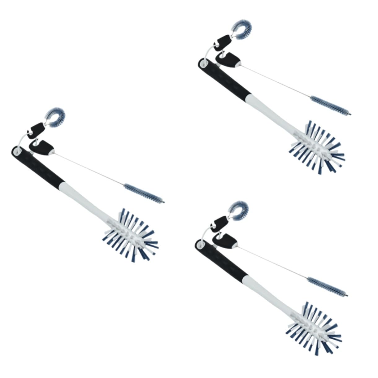 Beavorty 3-teiliges 3-in-1-flaschenbürsten-set Flexibles Multifunktions-flaschenbürsten-Set 3-in-1-reinigungsset Flaschen-reagenzglasbürste Fliesenbürste Strohhalm-reinigungsbürste
