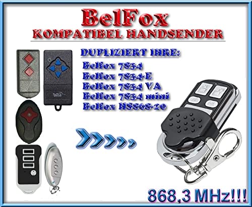 Belfox HS868-20 / 7834VA / 7834 mini / 7834 -E kompatibel handsender, klone Fernbedienung, 868.3Mhz Fixed Code. Top Qualität Kopiergerät