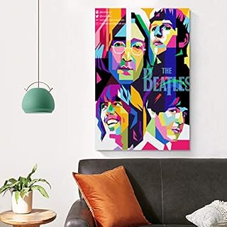 Beatles Art Toile Poster et Art Mural Impression Moderne Décoration Chambre de Famille 30 x 45 cm - Les Beatles, Paul McCartney, John Lennon, RIngo Starr, George Harrison Beatles Art Toile Poster et Art Mural Impression Moderne Décoration Chambre de Famille 30 x 45 cm – Image 4