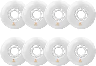 JHKJ Outdoor Inline Wheels 72mm, 76mm, 80mm Iinline Wheel Replacement Wheel 90A 8 Pack for Any Product Using Inline Skate Wheels