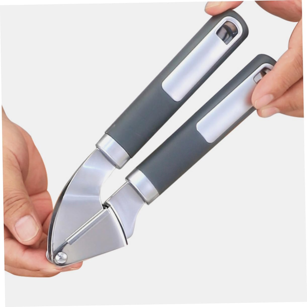 Manual Stainless Steel Garlic Press Kitchen Mincer Tool for Garlic and Ginger Ergonomic Design Detachable Groove for Simple Maintenance Cooking Essential