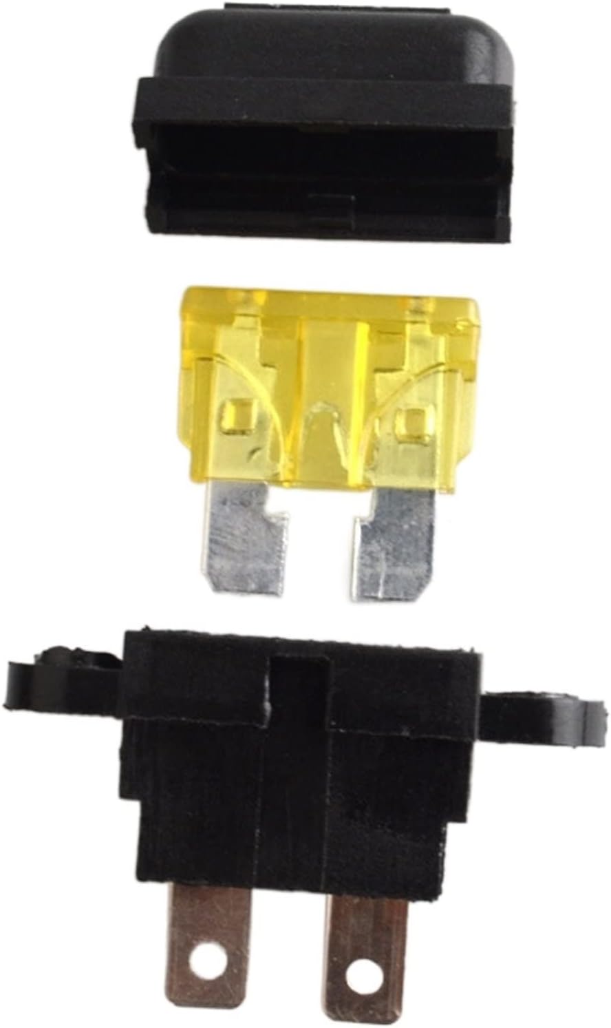 5sets Waterproof Auto Standard Middle Fuse Holder + Car Boat Truck ATC ATO Blade Fuse 3A 5A 10A 15A 20A 25A 30A 35A 40A(15A)