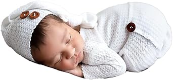 Newborn Baby Photography Bodysuits Outfits Boy Girl Infant Photo Crochet Romper Outfit