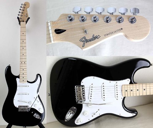 Fender Japan St Std Blk M Maple Japanese Electric Guitar 