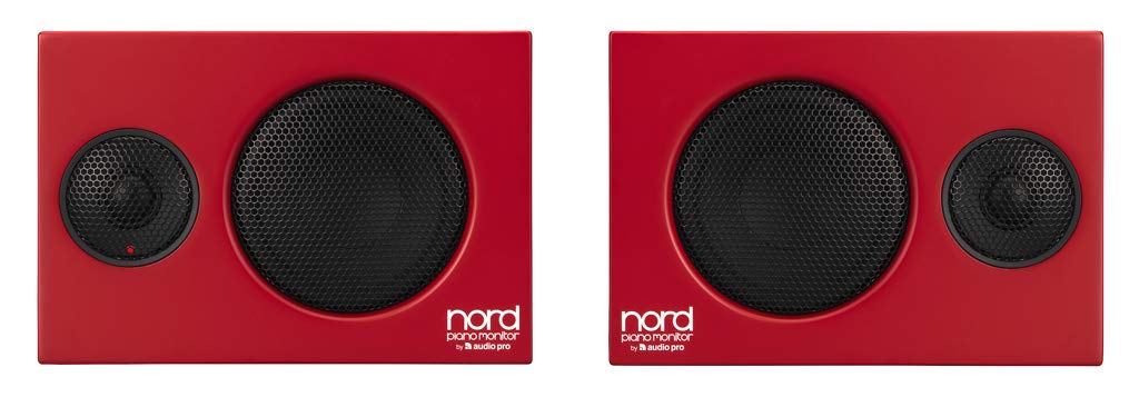 Nord Piano Monitor V2 Active Stereo Speakers Price is per pair Red