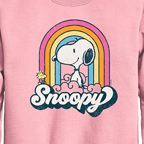 HYBRID APPAREL - Peanuts - Snoopy Rainbow Clouds - Toddler And Youth Crewneck Fleece Sweatshirt2