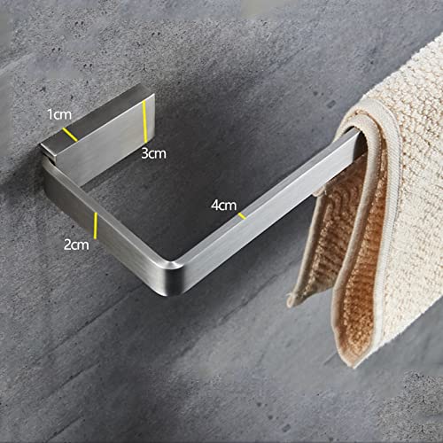 Acier inoxydable SUS 304 pour ce rack de serviette poli de 80 cm au design argenté durable