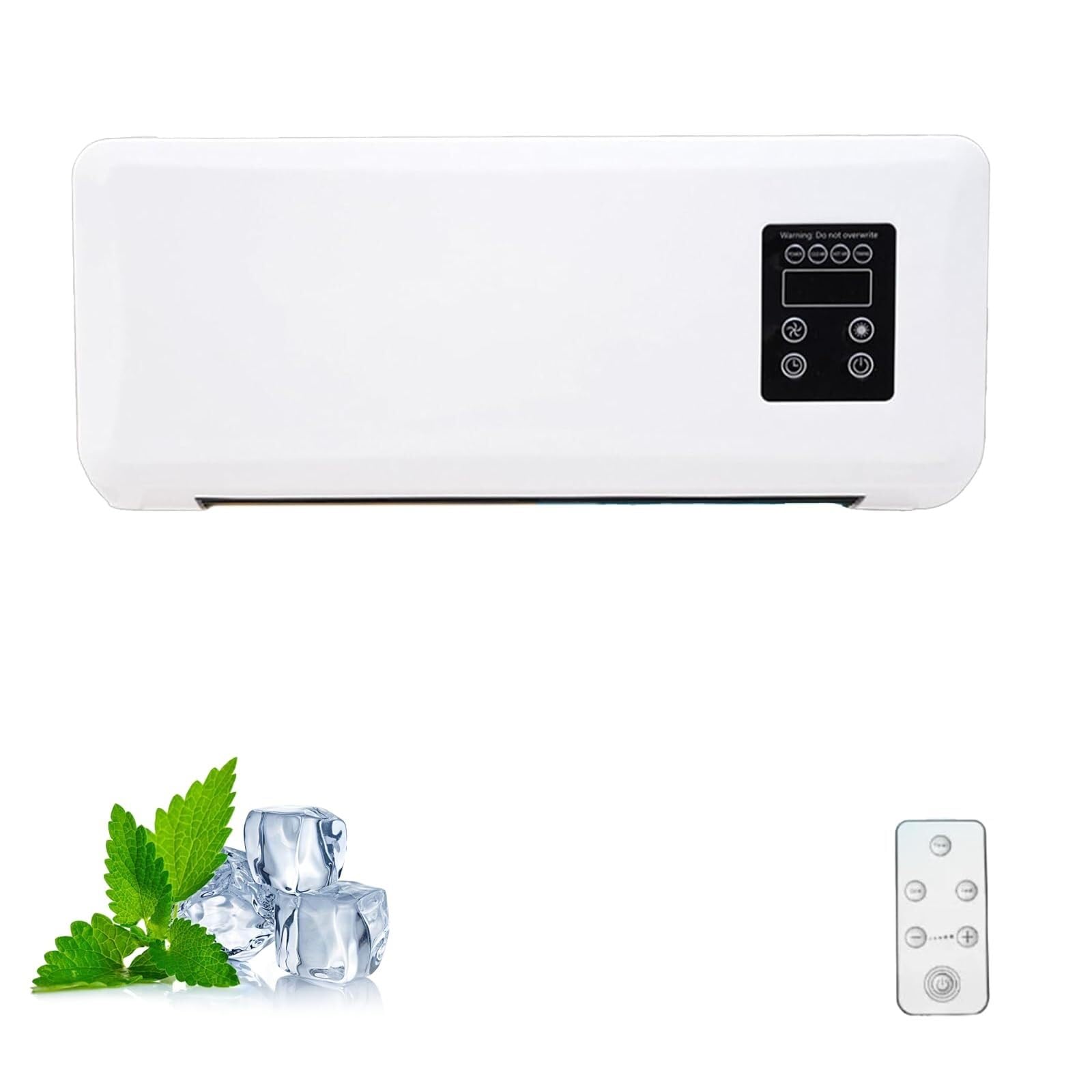Aria condizionata, ventilatore da parete, 2000 W | Riscaldamento e raffreddamento 2 in 1, senza unità esterna, installazione semplice, telecomando