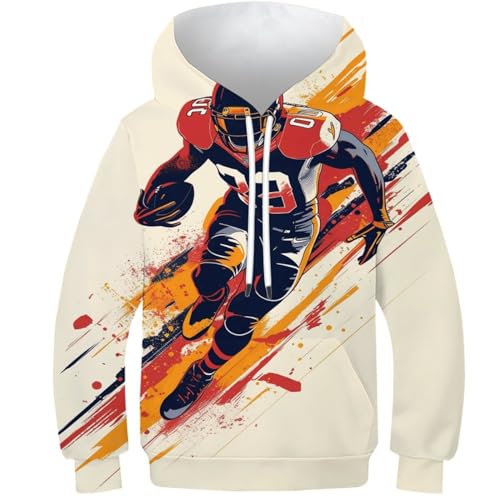 Sweat à capuche rugby vitalité ado idéal pour le collège et le sport