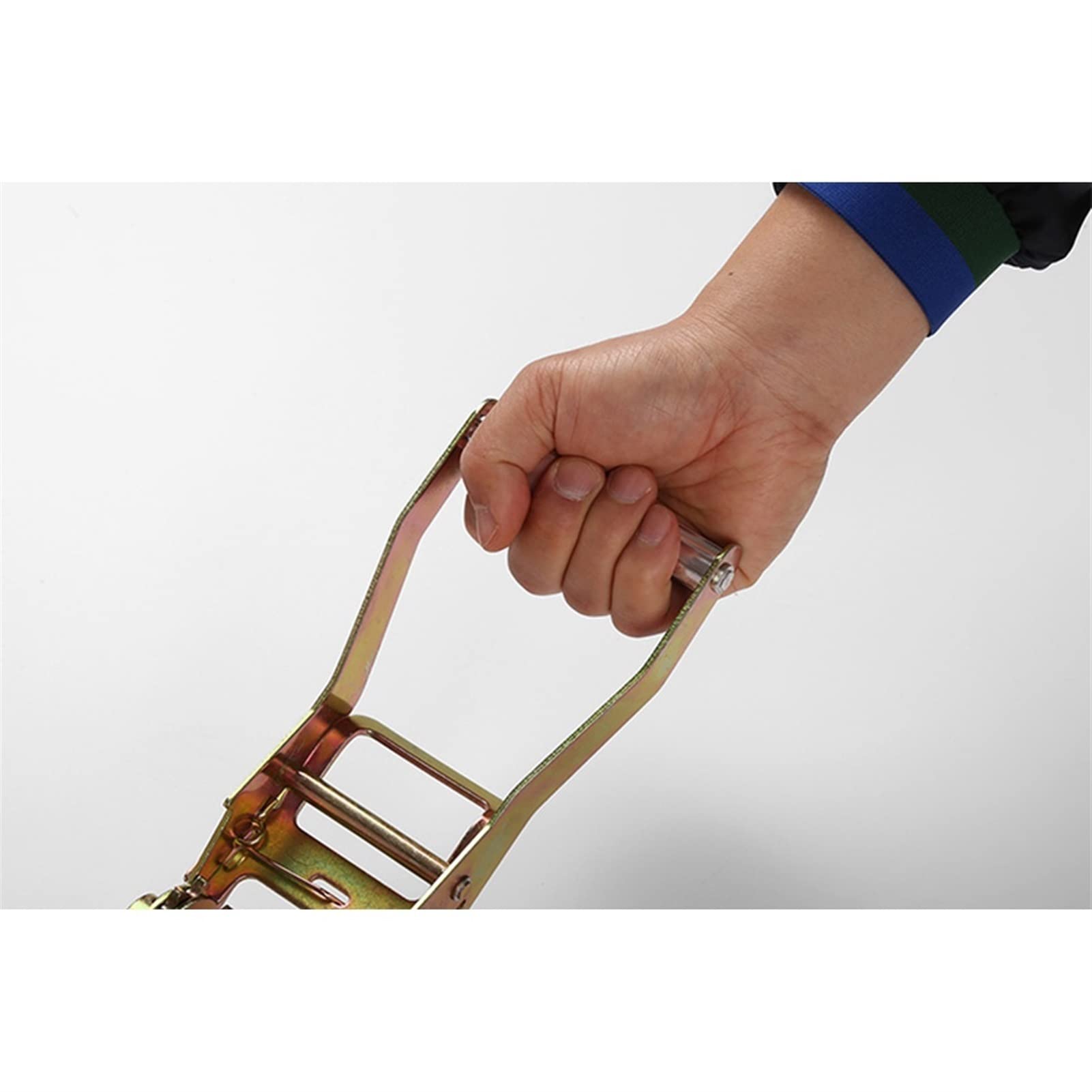 Correas tensoras Correas de amarre de trinquete Correas de manipulación de materiales de 5 toneladas para un tirón seguro Correas de trinquete para cinturones de carga incluidos con camiones pequeño