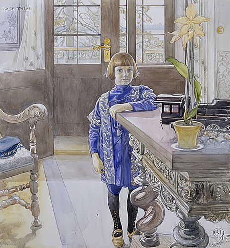 Cuadro Pintura al óleo de Retrato Carl Larsson, Arte que Inspira tu Hogar