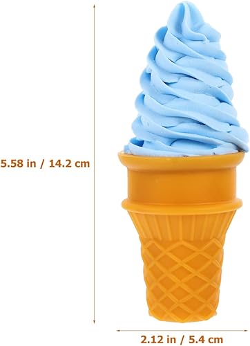 Miniatura 4 de Zerodeko Modelos de cono de helado - Conos artificiales para cocina de juegos de simulación, puesta en escena, decoración de fiestas
