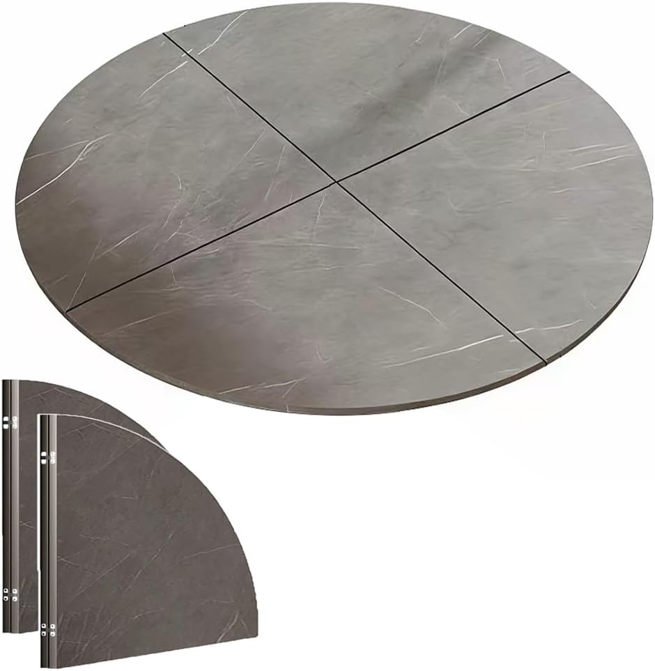 4-Fold Foldable Round Table Top 47" 50" 70" 80" 86" Wood Large Dining Table Replacement Surface, Temporary Desktop Extender Top Catering Banquet(220cm(86"))