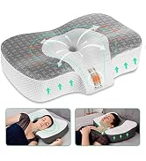 Zibroges Cuscino Memory Foam Cuscini Letto Confortevole Cuscino per il