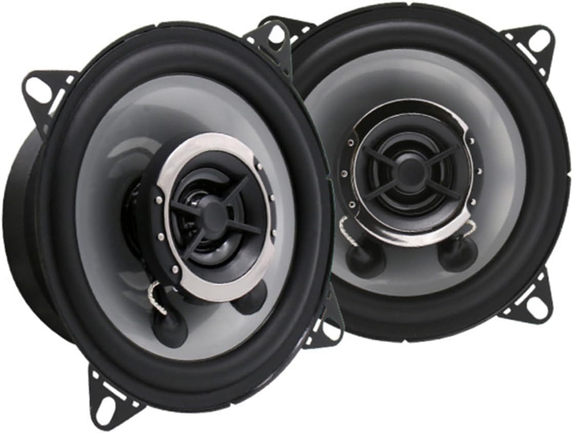 2Pcs Car Speakers Durable Dual Cone Horns for Automotive Audio Stylish Black Design Replacement for Worn Out Speakers