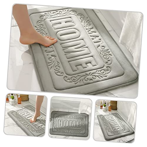 Tapis de bain absorbant en polyester antidérapant et réutilisable
