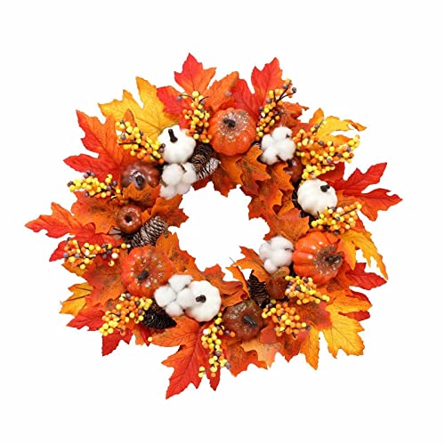 Plancholo Herbstkranz halles822 Kürbis Türkranz 50 cm