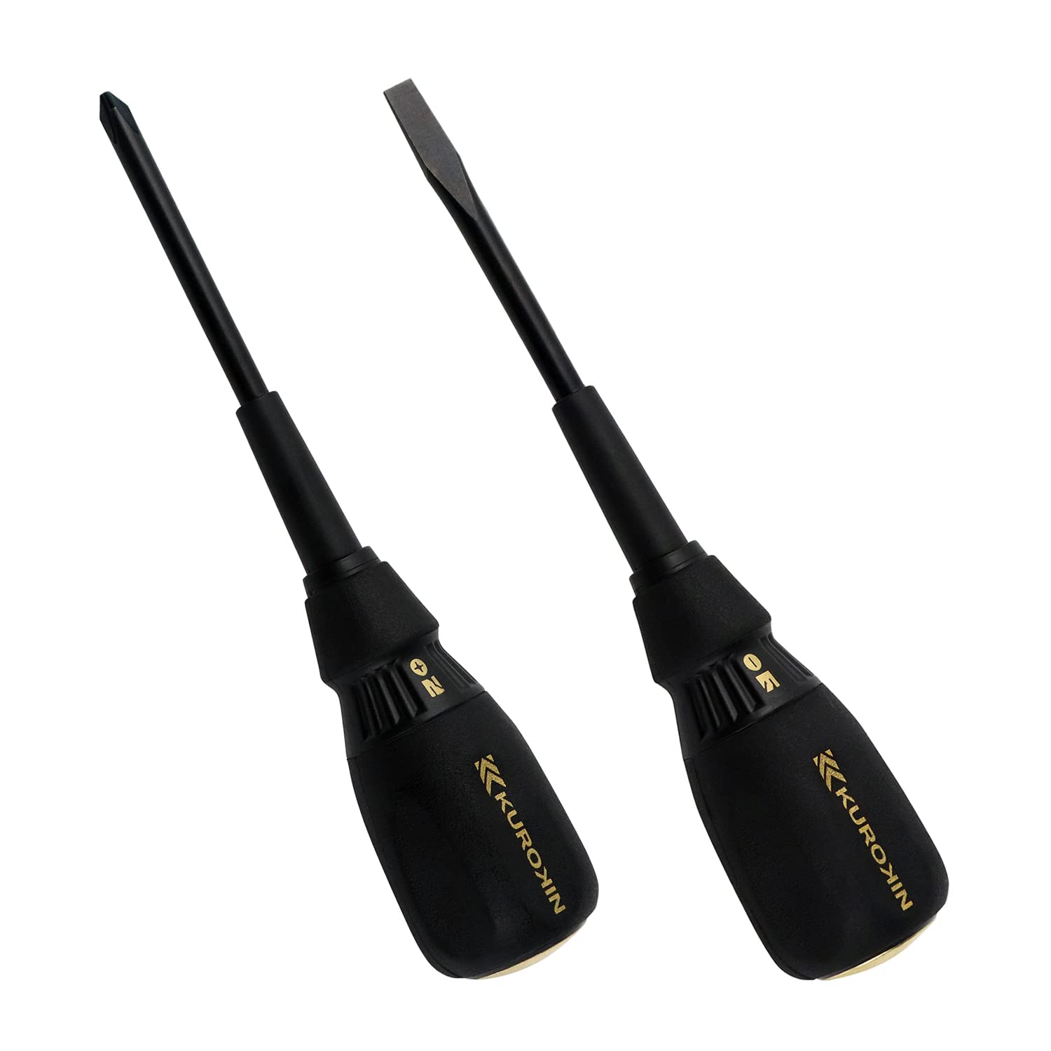 Fujiya Penetrating Driver +2.0/-6.0, Shaft Length 3.9 inches (100 mm), Black Gold (Set of 2)