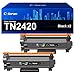 Price comparison product image Coloran TN2420 TN-2410 Toner Cartridges Replacement for Brother TN2410 TN-2420 Compatible with DCP-L2530DW DCP-L2510D MFC-L2710DW HL-L2350DW HL-L2310D HL-L2370DN DCP-L2510D HL-L2375DW (2 BLACK)