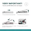 MR.GREEN Ultra Thin Nail Clippers German Precision Manufacturing Technology Nail Cutters with Cow Leather Cover Superior Texture (Light Grey) gallery image