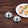 2 Pièces Sonnette de Comptoir Sonnette de Service en Acier Inoxydable Cloche de Table D'appel Sonnette de Réception pour Cuisine Hôtel Restaurant Bar Bureau École (Argent) #3