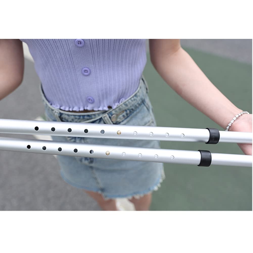 Muletas de antebrazo para adultos, muletas de antebrazo ajustables y livianas con asas de goma, agarre cómodo, muletas médicas para caminar, altura aplicable: 140-190 cm (Size : 2 Counts) Double the
