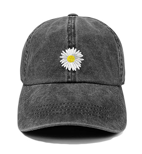 Funky Junque Dad Hat Unisex Baumwolle Low Profile Distressed Vintage Baseball Cap - Schwarz - Einheitsgröße Cover