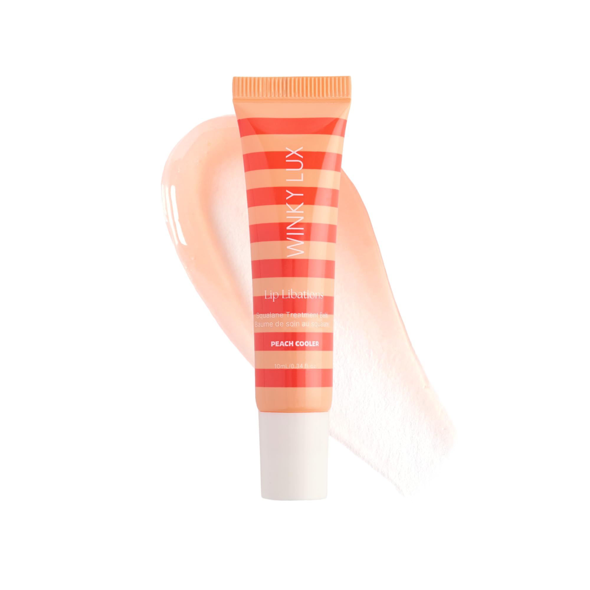 WINKY LUX Lip Libations - Deeply Nourishing Lip Balm Treatment, Peach Cooler