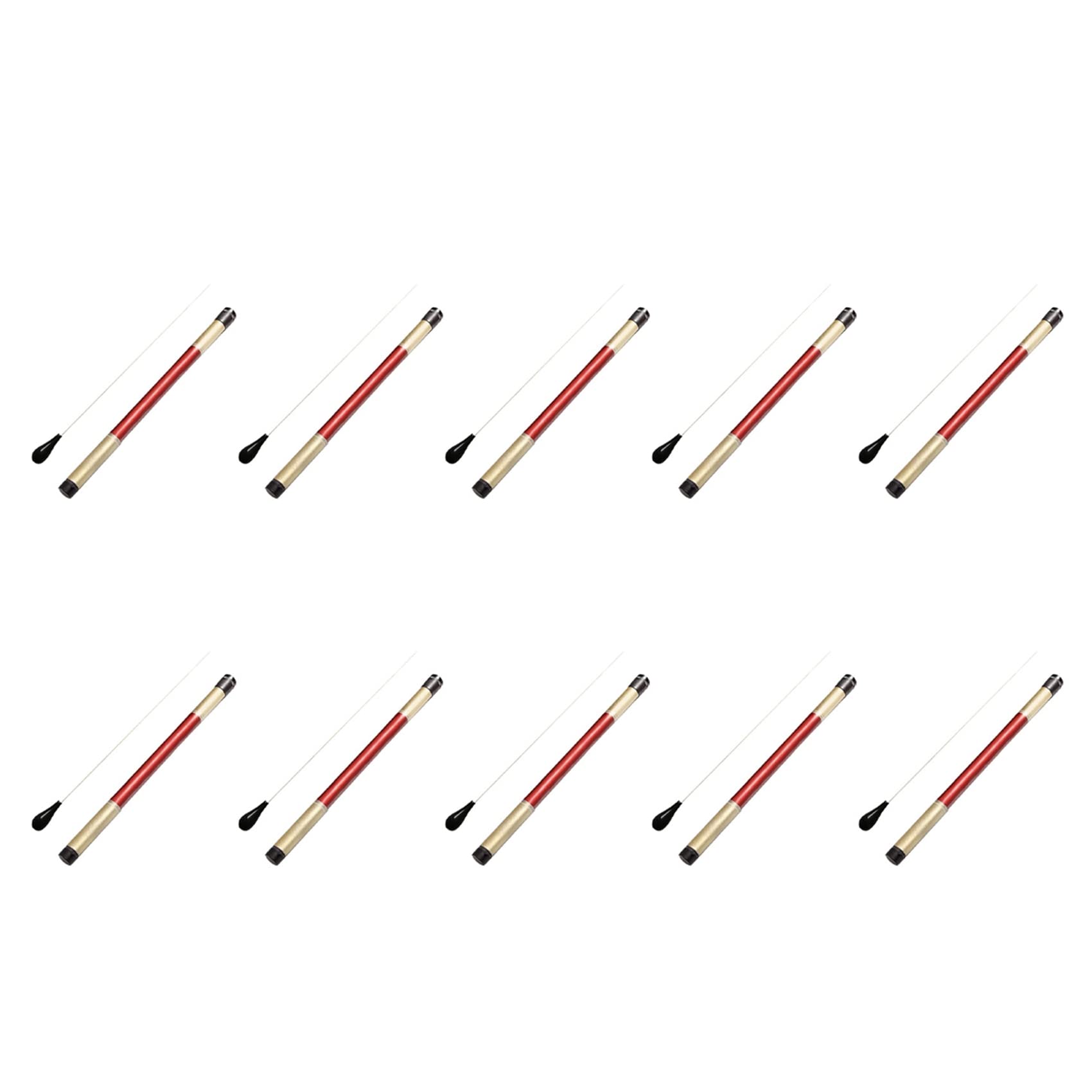 10 x Musikleiter-Taktstock, Nachahmung mit , Orchester, Dirigierende Taktstock, Musikstöcke (schwarz)