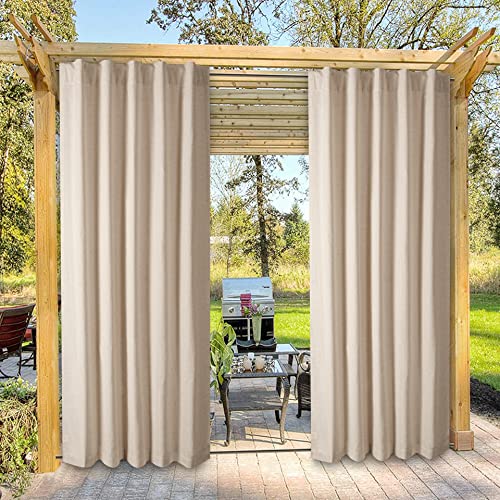 Linen Cotton Tab Top Curtains, Farmhouse Cotton/Linen Curtains, Curtain 2 Panel Set -50X108 Natural Curtains, Reverse Window Panels, Curtain Drapes Panels, Bedroom Curtains, Set Of 2 #TOP6