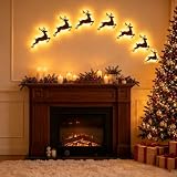 Decorazioni Parete LED Renna, Luci Natalizie Festive Cervo (#d)