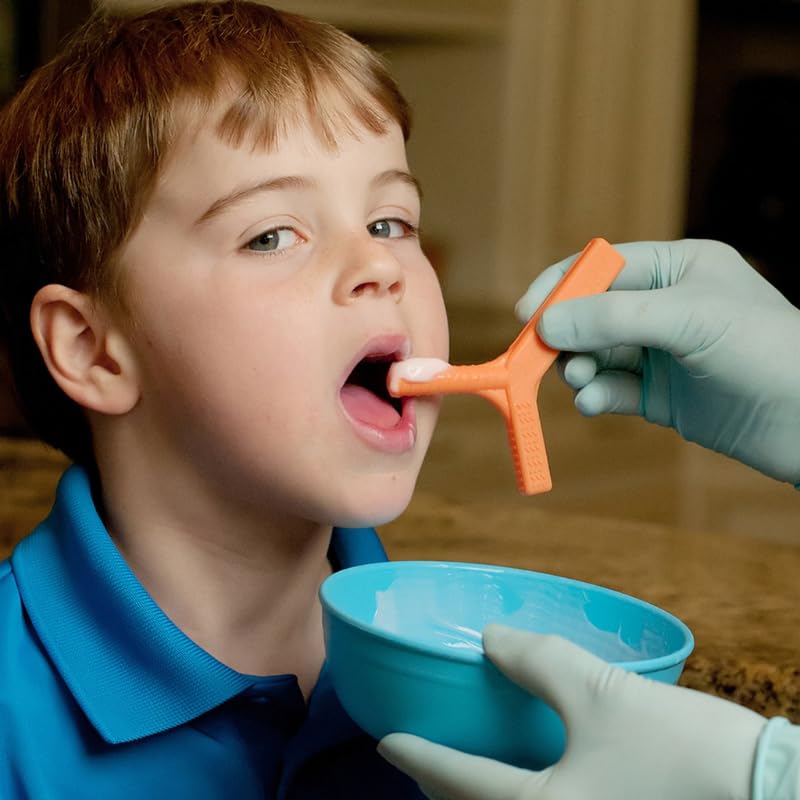 ARK's Y-Chew® Outil de mastication sensoriel pour encourager la motricité de la mâchoire et la formation sonore, disponible en 3 niveaux de dureté (doux, rouge)