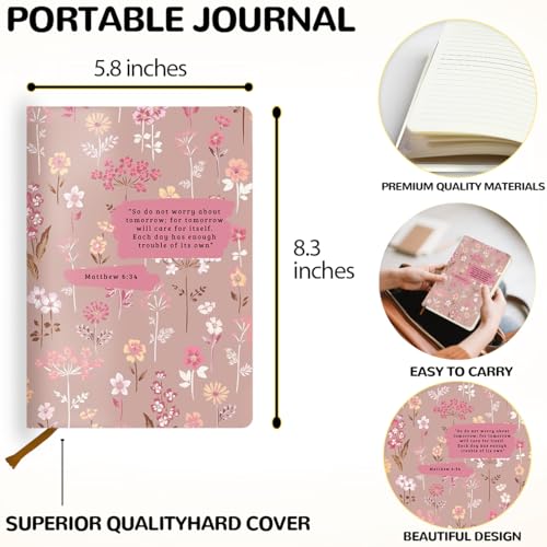 Bible notebook for note taking Lovdazzles avec couverture rigide et papier de haute qualité