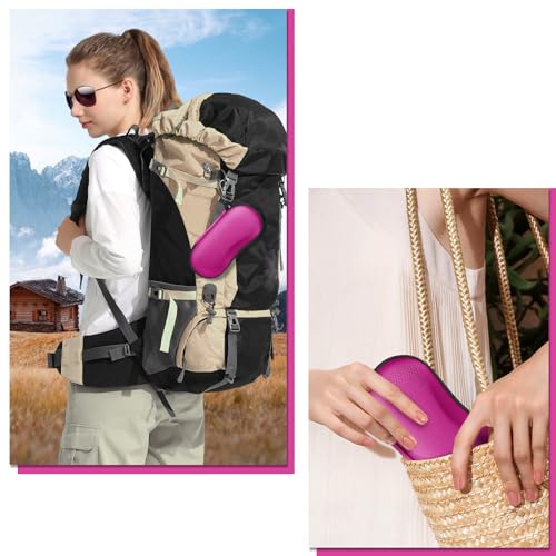 Image of FINTIE Sunglasses Case, Hard EVA Shell Shockproof Sport Glasses Case with Metal Carabiner Travel Zipper Eyeglasses Holder