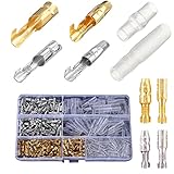[Conexión rápida] Conectores de bala macho y hembra con juego de manguitos aislantes. Solo necesita conectar los conectores macho y hembra en ambos extremos, y luego acoplar los terminales macho y hembra para completar el cableado fácilmente.